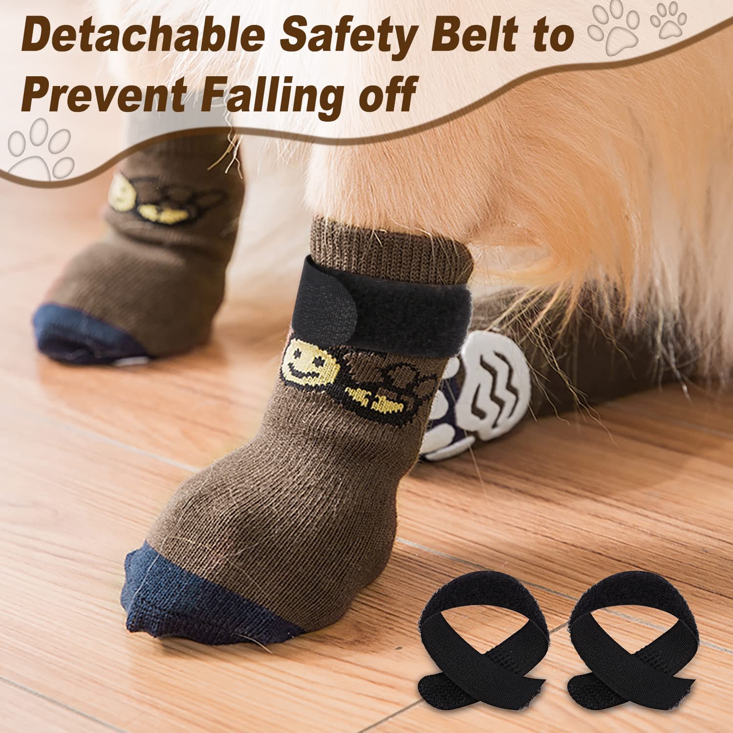 4pcs Indoor Anti-Slip Dog Socks – PetLoft NY